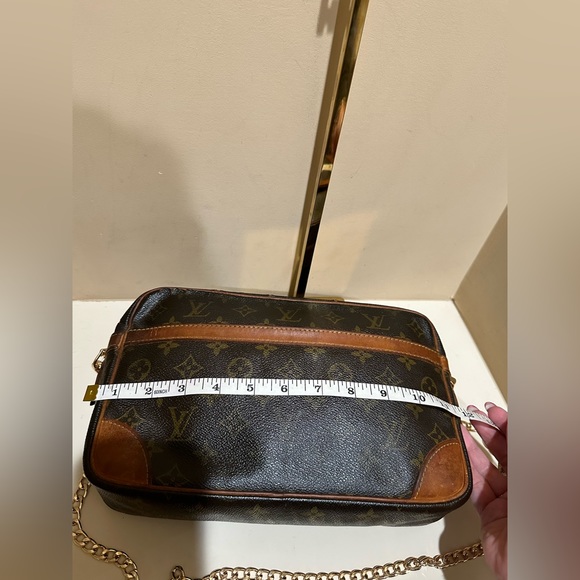 Authentic Louis Vuitton Compiegne 28 w/added unbranded chain - Picture 4 of 14